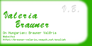 valeria brauner business card
